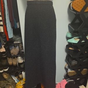 True Grit Gray Full Length Maxi Felt Skirt Medium
